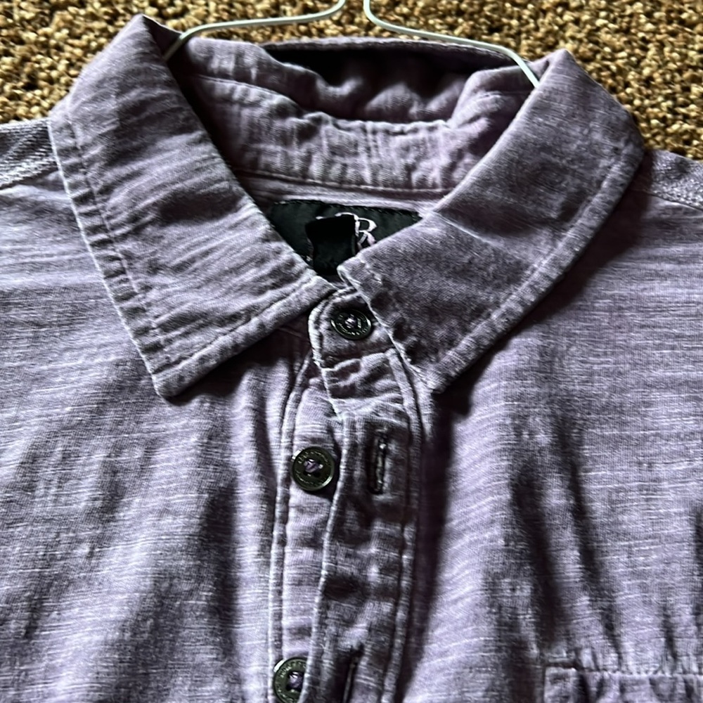 Rock and Rep men’s polo shirt, distressed lavender color - Picture 3 of 4